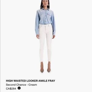 Mother High Waisted Ankle Fray Jeans